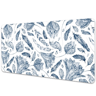 Tapis de bureau Feuilles bleues