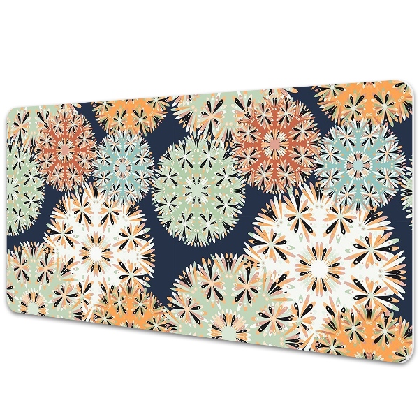 Sous main de bureau Mandalas vintage colorés