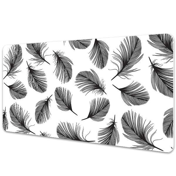 Sous-main bureau Plumes vintage dessinées