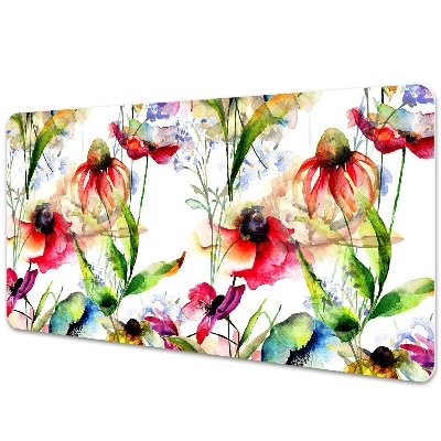 Tapis de bureau Fleurs colorées