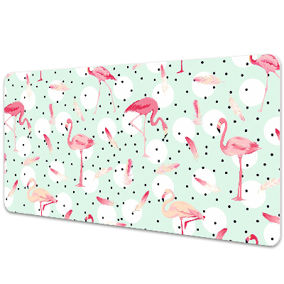 Sous main de bureau Motif avec flamants roses
