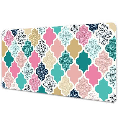 Sous main de bureau Motif géométrique coloré