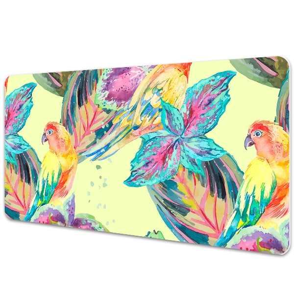 Sous-main bureau Motif perroquet