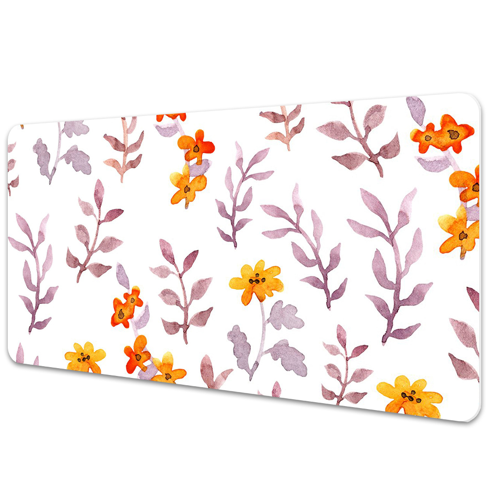 Sous-main bureau Peinture de fleurs