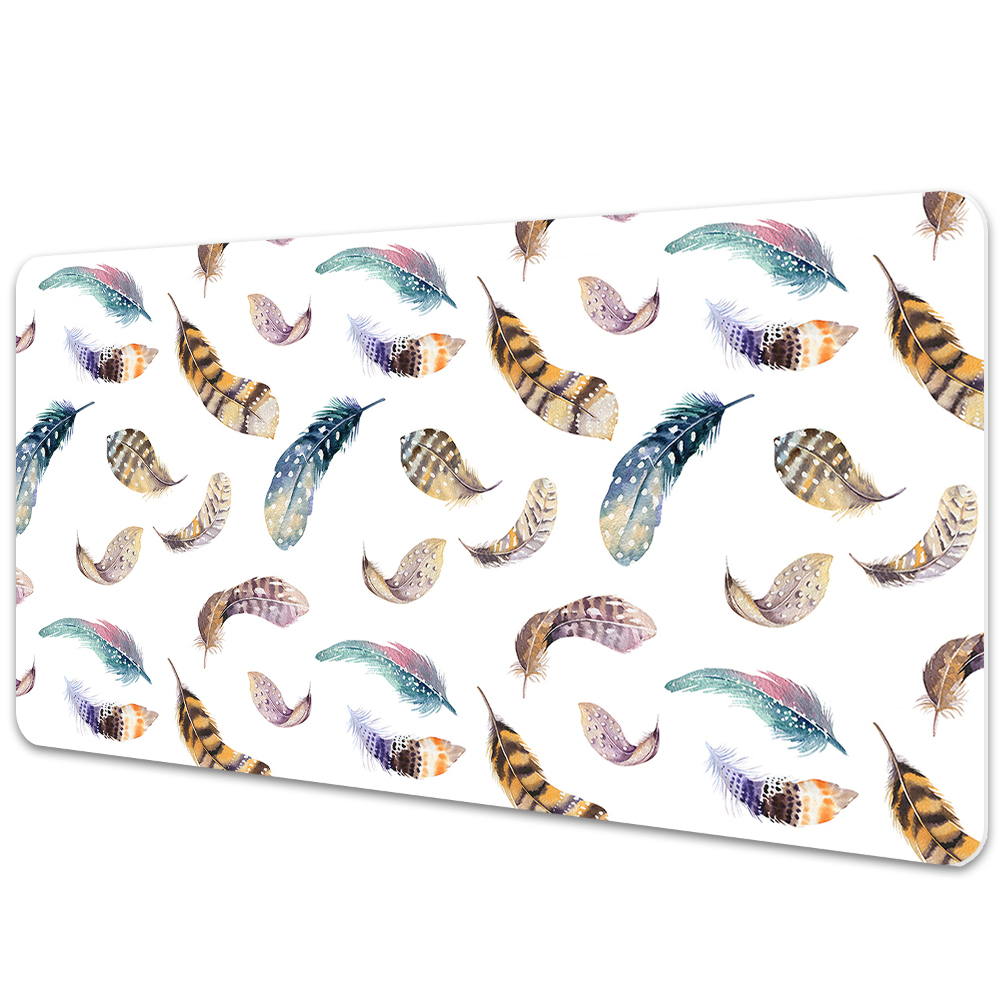 Sous main de bureau Grandes plumes d'oiseau