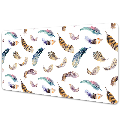 Sous main de bureau Grandes plumes d'oiseau