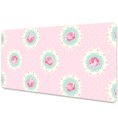 Protège bureau Motif rose