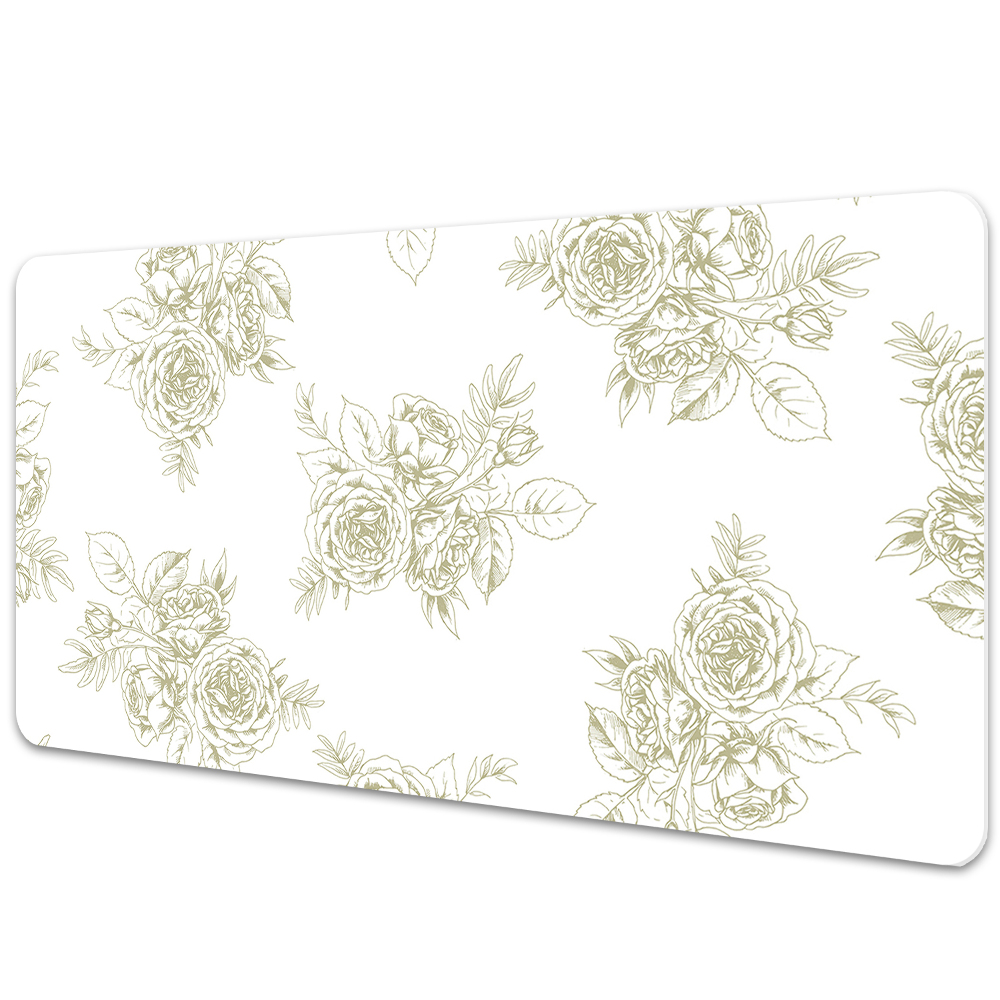 Protège bureau Fleurs de style français