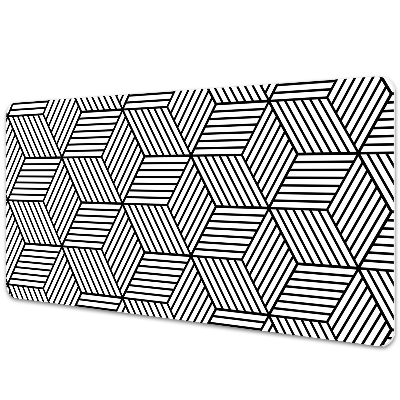 Sous-main bureau Cubes géométriques