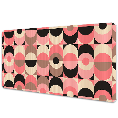 Sous main de bureau Motif rétro en cercles