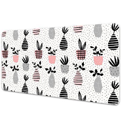 Protège bureau Pots de fleurs