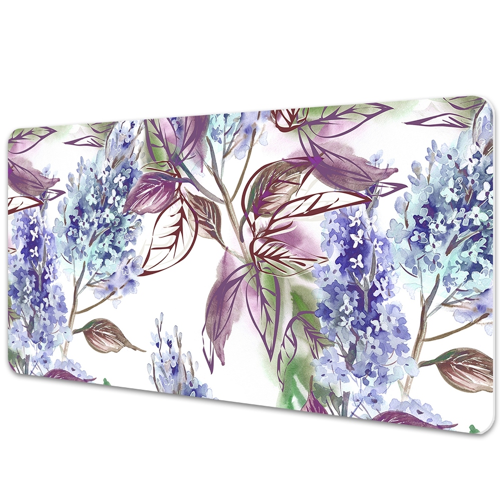 Sous main de bureau Feuilles violettes