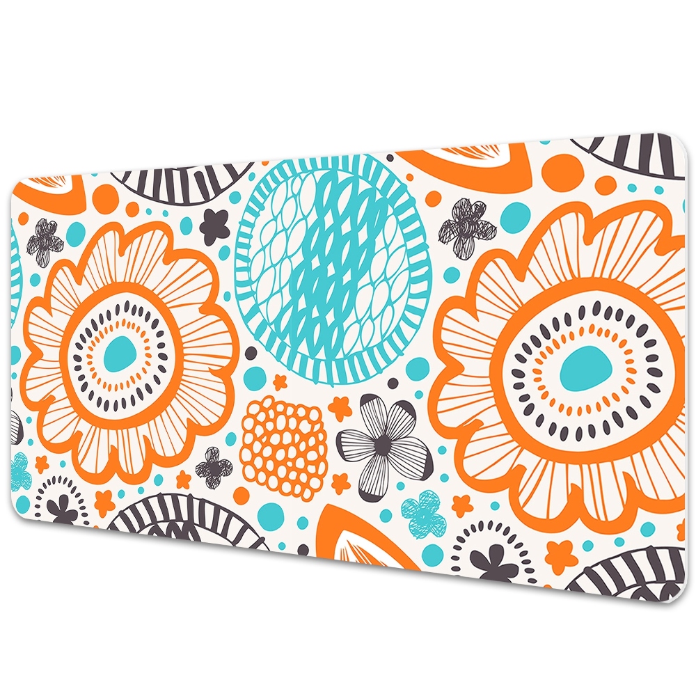 Protège bureau Fleurs vintage pastel