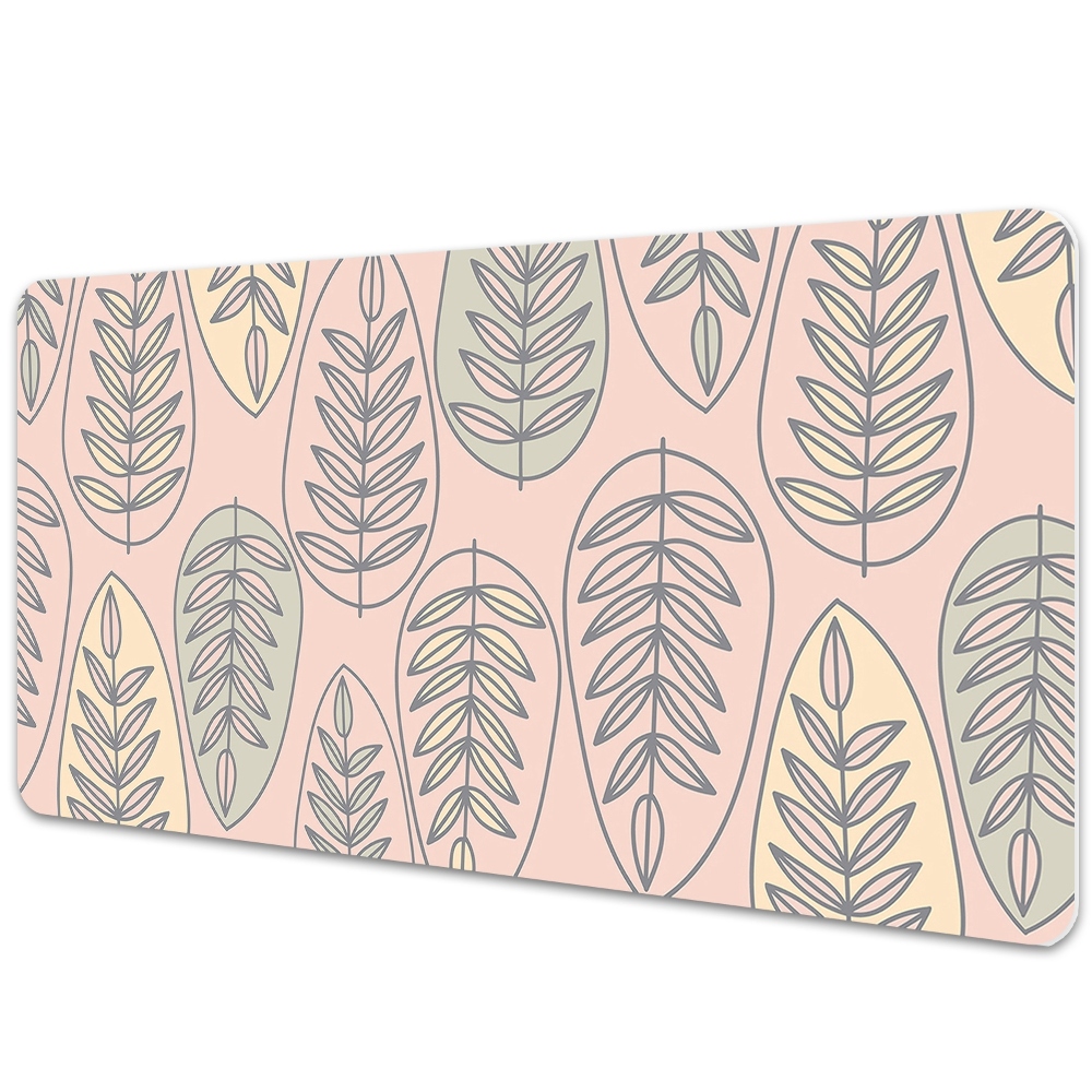 Sous main de bureau Feuilles vintage colorées