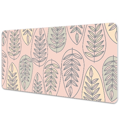 Sous main de bureau Feuilles vintage colorées