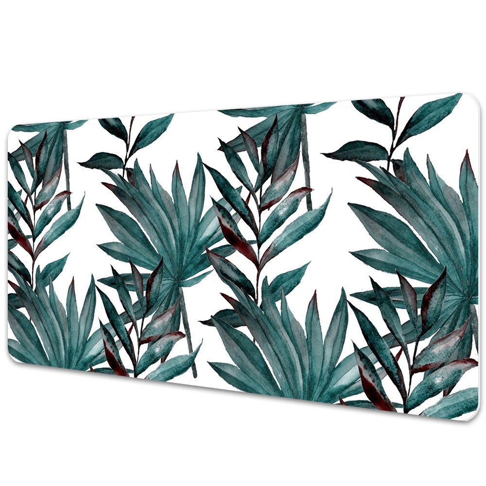Tapis de bureau Feuilles exotiques foncées