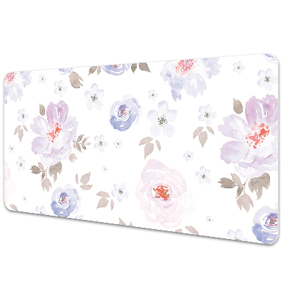 Sous main de bureau Fleurs peintes