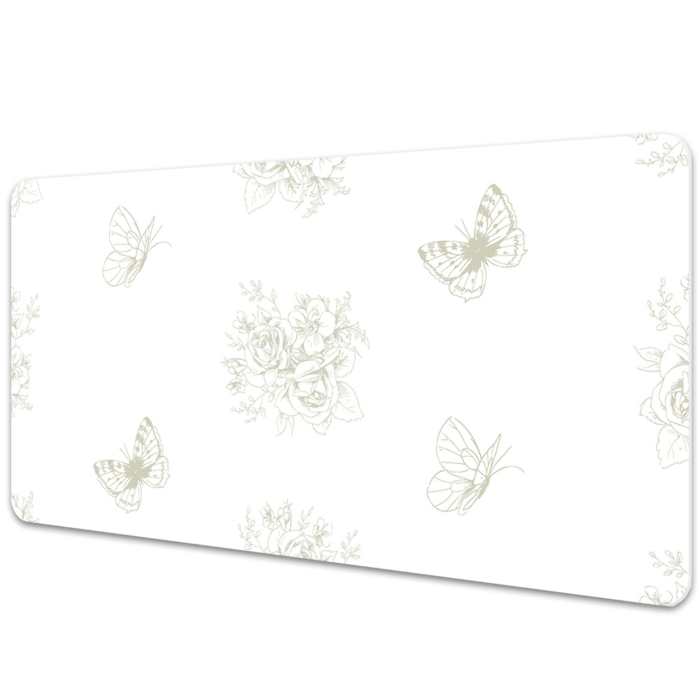 Tapis de bureau Papillons transparents