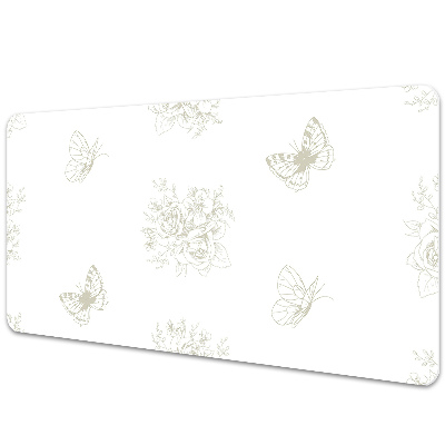 Tapis de bureau Papillons transparents