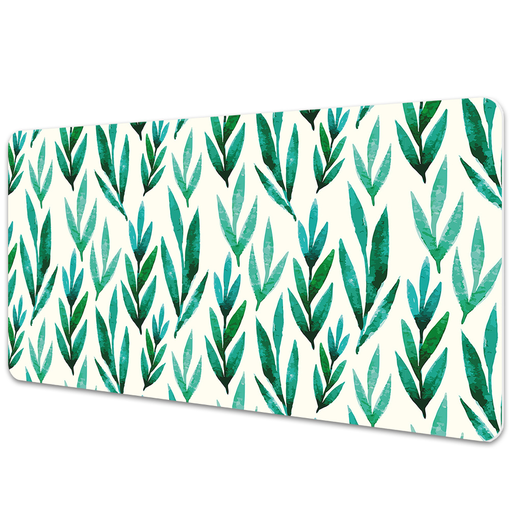 Sous-main bureau Feuilles vertes