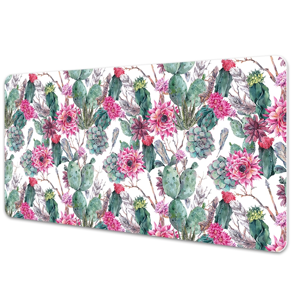 Sous main de bureau Succulentes