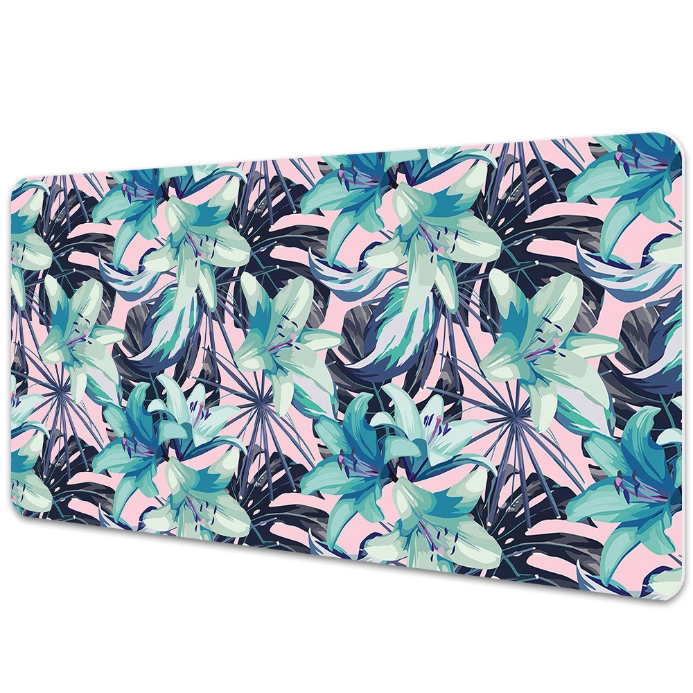 Sous main de bureau Lys peints