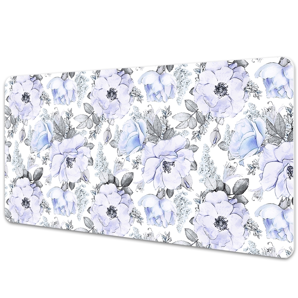 Sous main de bureau Roses bleues