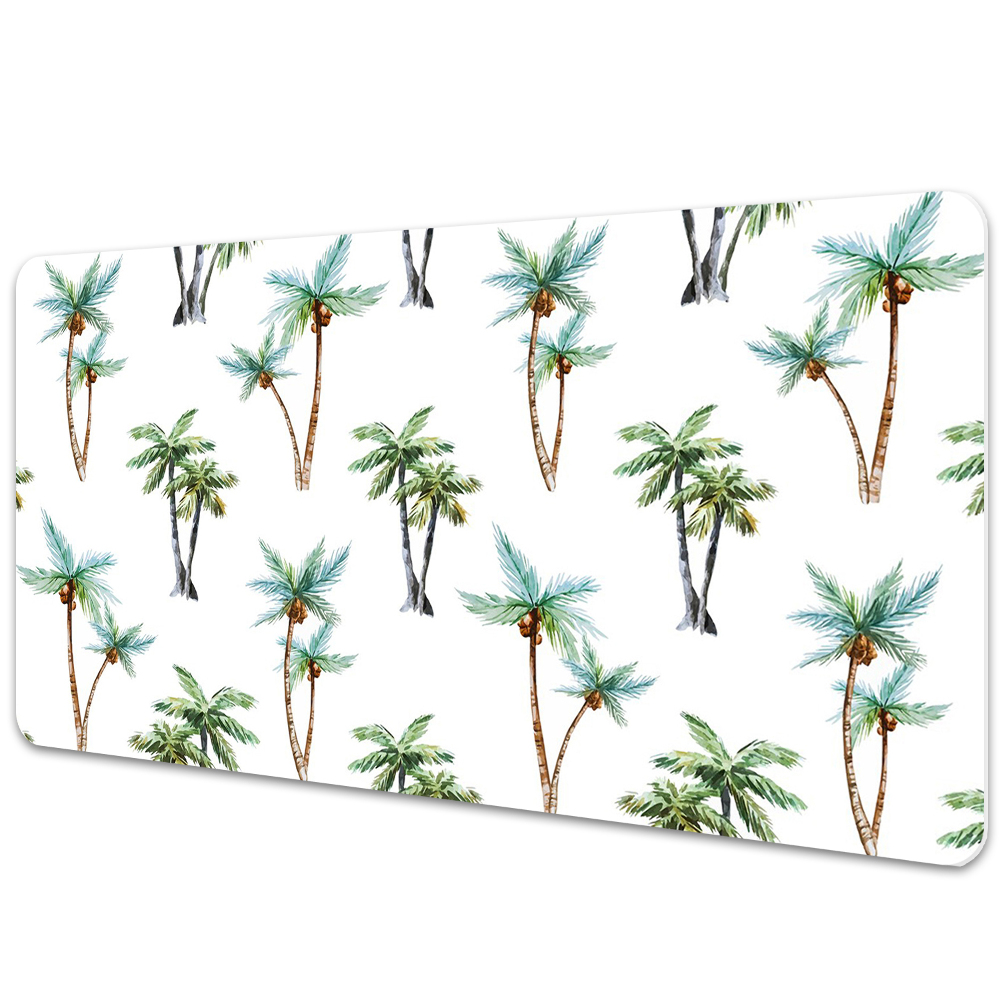 Sous-main bureau Palmiers sur une peinture murale