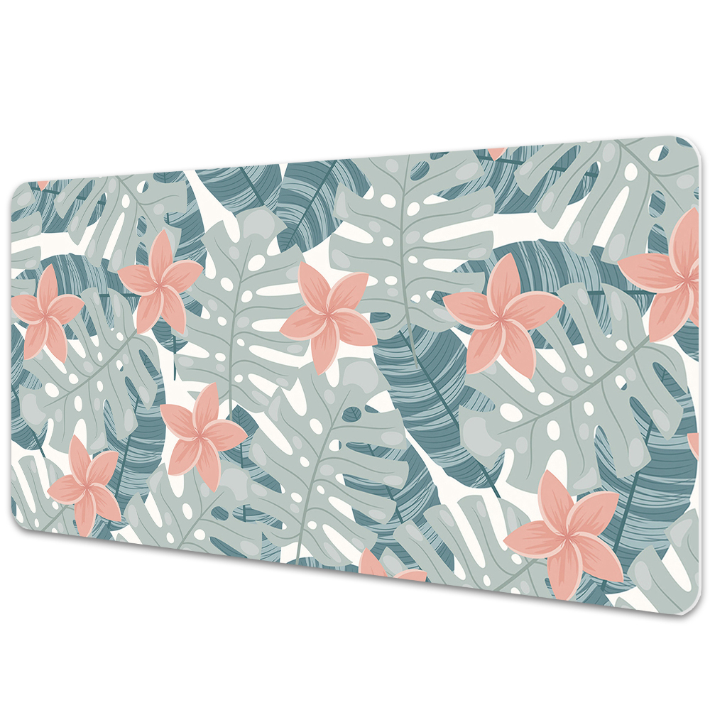 Sous-main bureau Tropiques sur peinture murale