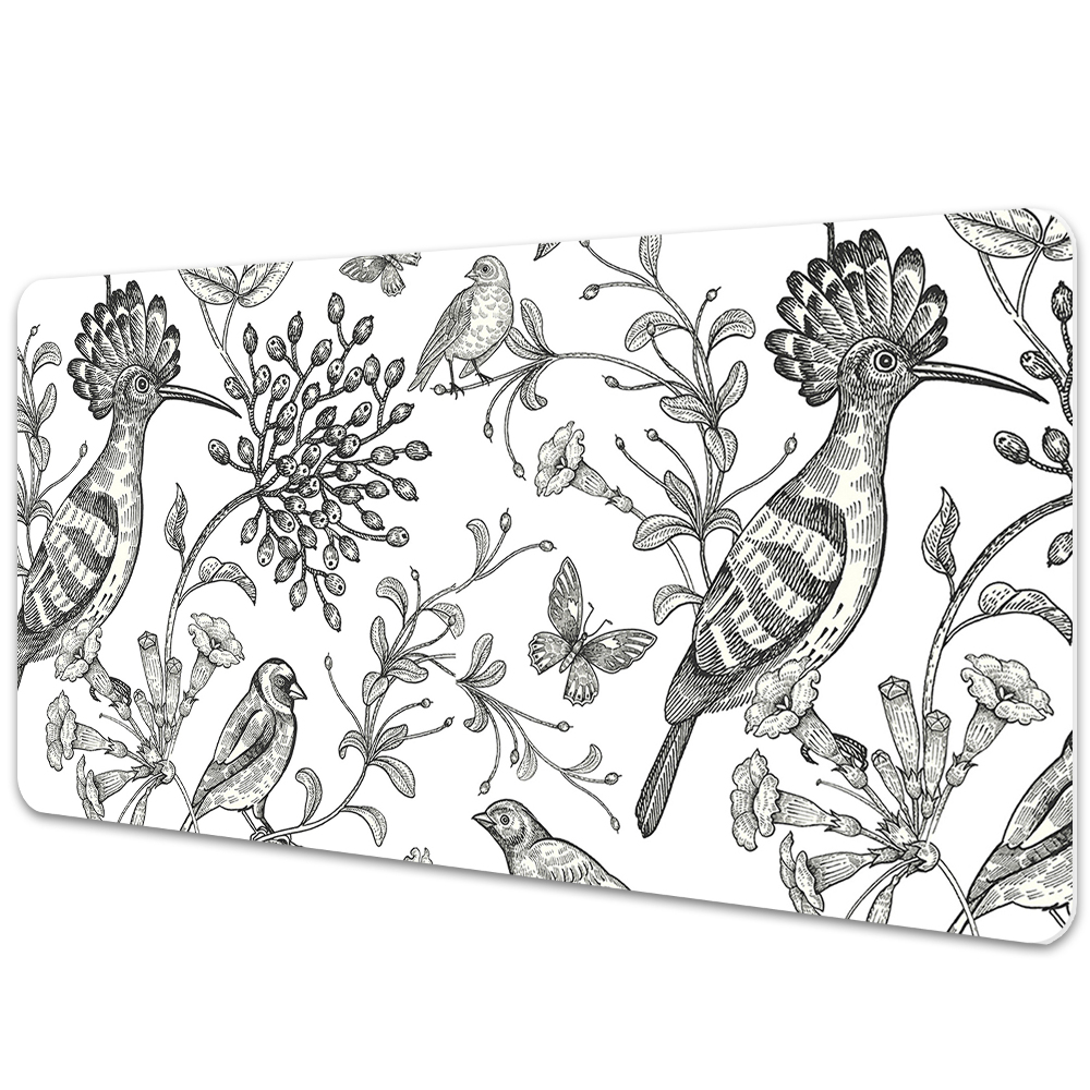 Sous main de bureau Croquis d'oiseaux