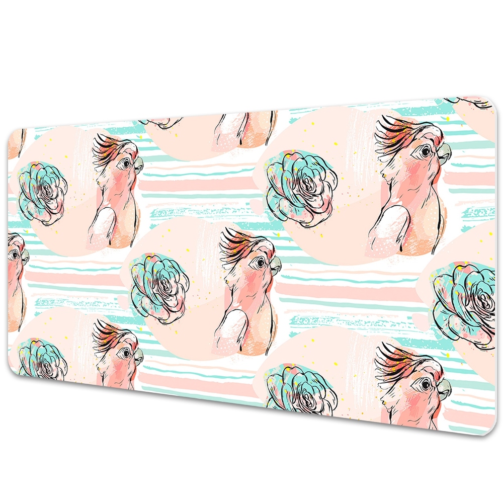 Protège bureau Perroquets