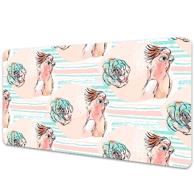 Protège bureau Perroquets