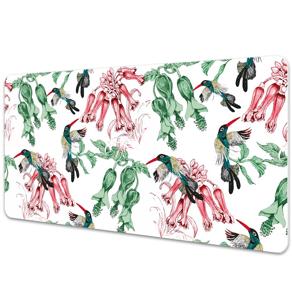 Protège bureau Oiseaux avec herbes