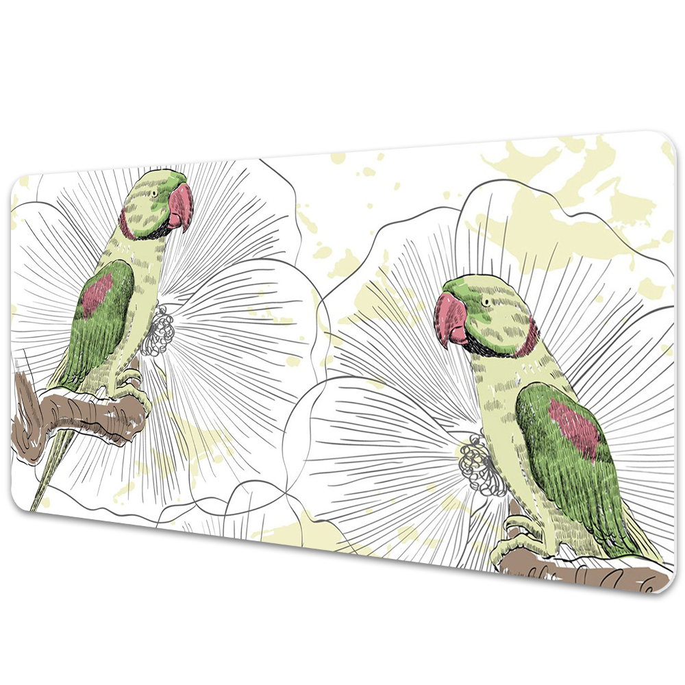 Sous-main bureau Perroquets exotiques