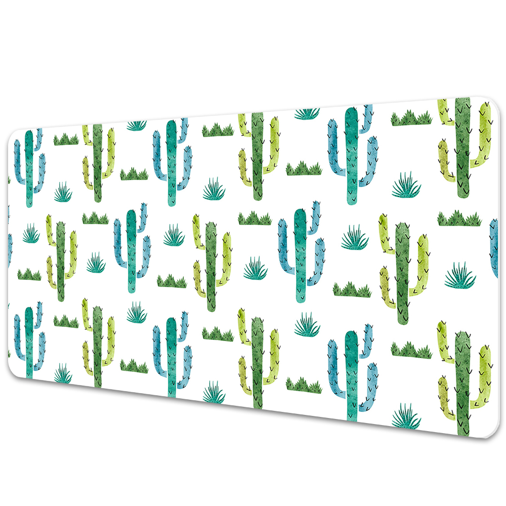 Sous-main bureau Cactus peints avec de la peinture