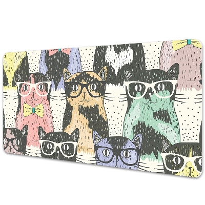 Protège bureau Chats hipsters