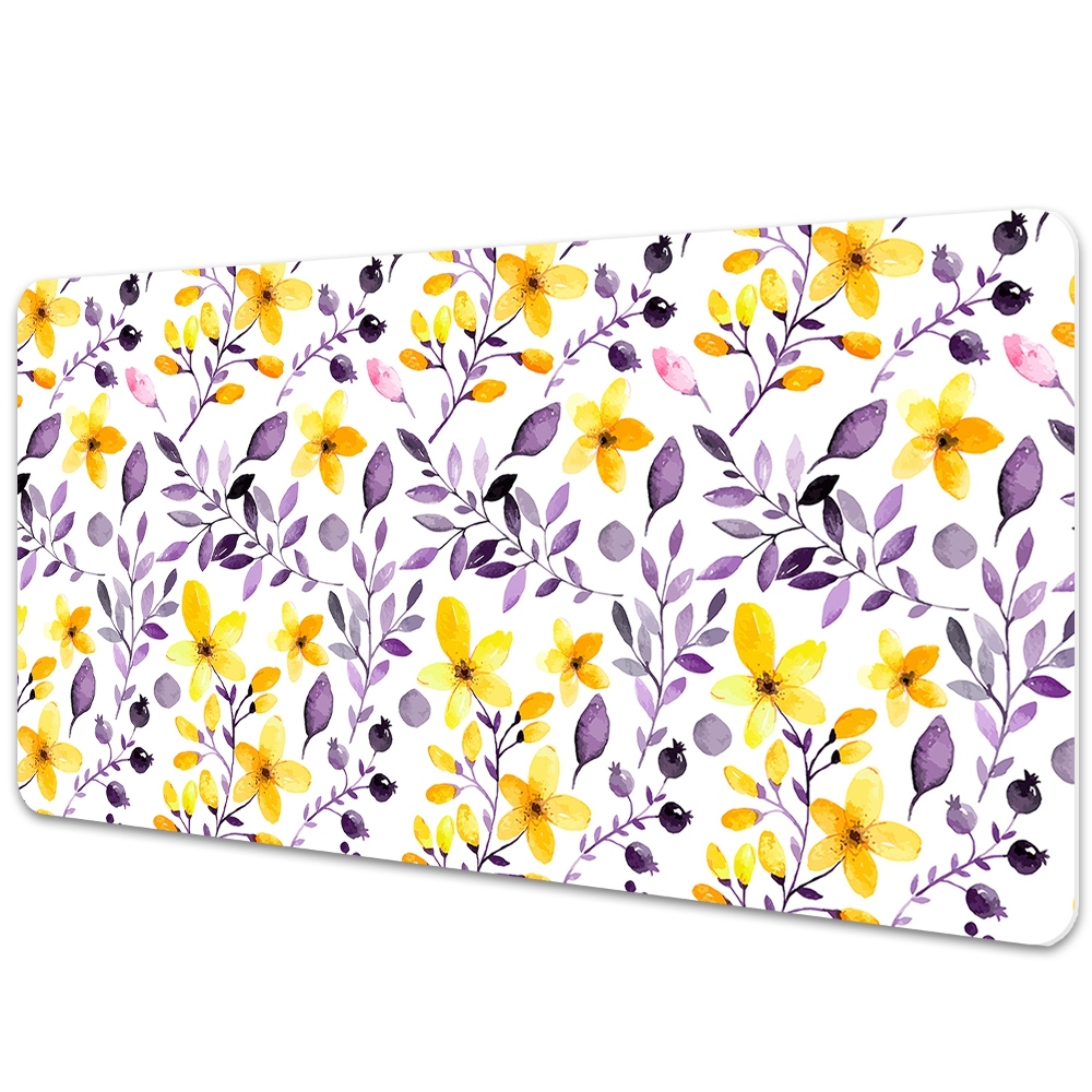 Tapis de bureau Fleurs jaunes