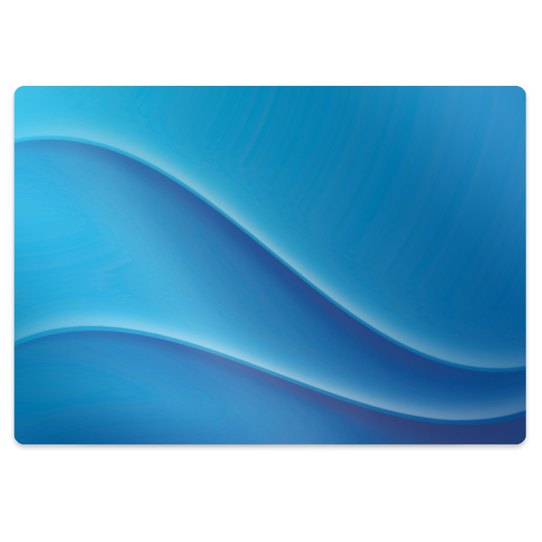 Tapis pour chaise de bureau Fantasia bleu
