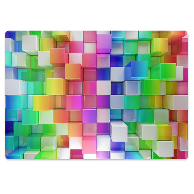 Tapis fauteuil bureau Fantaisie colorée