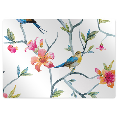 Tapis protège sol Fleurs