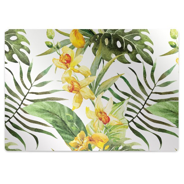 Tapis bureau Feuille tropicale