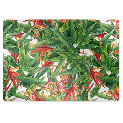 Tapis bureau Fleurs exotiques