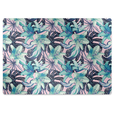Tapis pour chaise de bureau Fleurs de lys