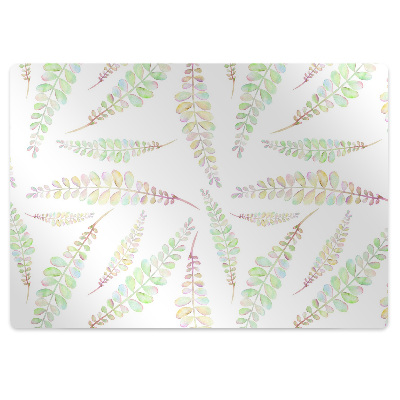 Tapis de chaise de bureau Feuilles peintes