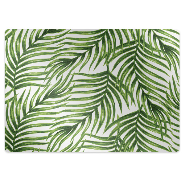 Tapis pour chaise de bureau Feuilles de palmier