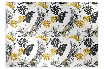 Tapis protection sol Exotiques dorés
