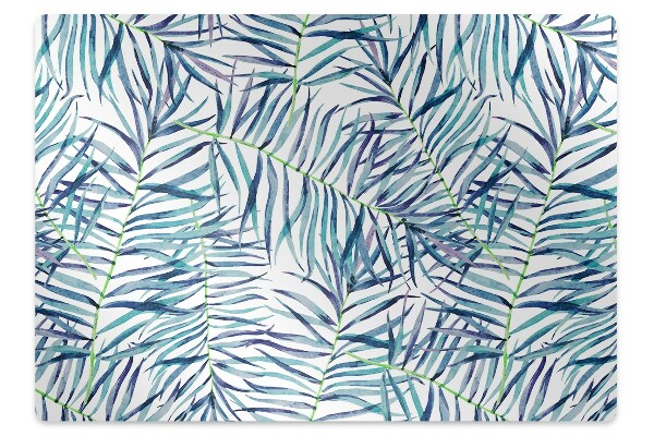 Tapis protection sol Feuilles exotiques