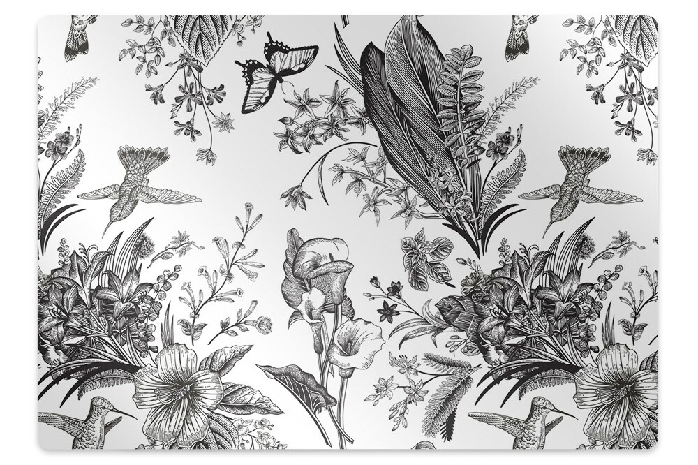 Tapis de protection de sol Jardin en noir