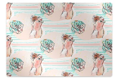 Tapis de chaise Perroquets lumineux