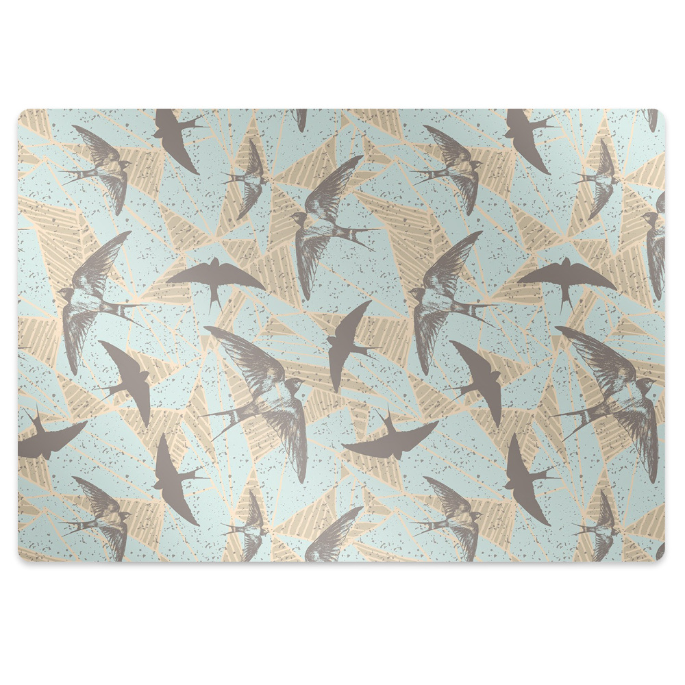 Tapis fauteuil bureau Hirondelles en vol